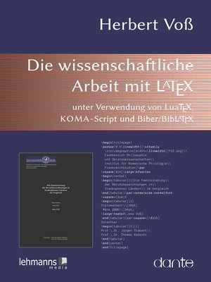 cover image of Die wissenschaftliche Arbeit mit LaTeX